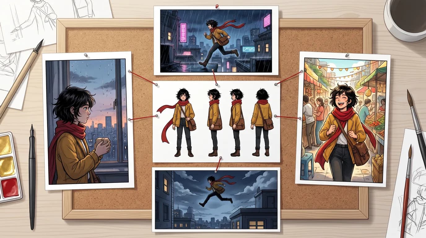 Reference Images Icon AI character consistency in 2026: how reference images keep a cast on ...